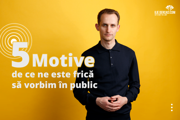 5 motive de ce ne este frică să vorbim în public.