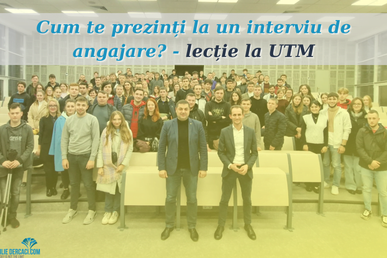 Cum te prezinți la un interviu de angajare? – lecție la UTM.